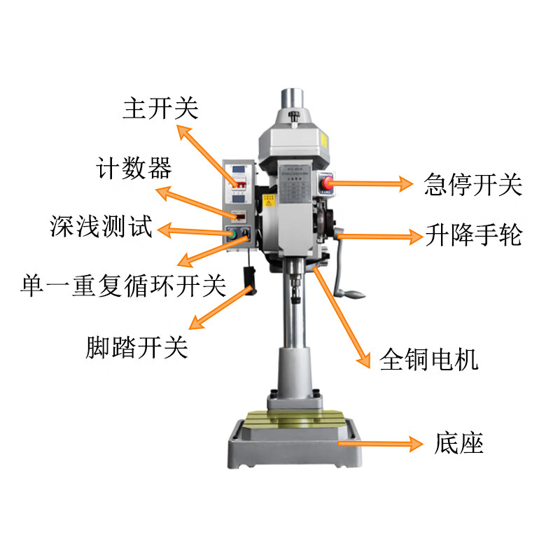 Wen Yijia 4508/6516/6532 automatic tapping machine gear-type multi-axis tapping machine automatic upper and lower teeth manufacturer straight 4508-vertical complete machine