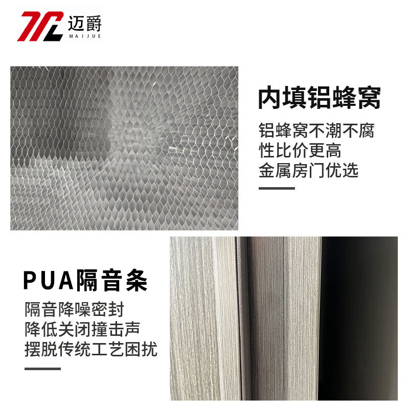 Maijue aluminum alloy room door, all-aluminum room door, bedroom door, noise-reducing, moisture-proof and anti-corrosion single door, indoor door, study flat door, style 5. Measurement and installation services are available.