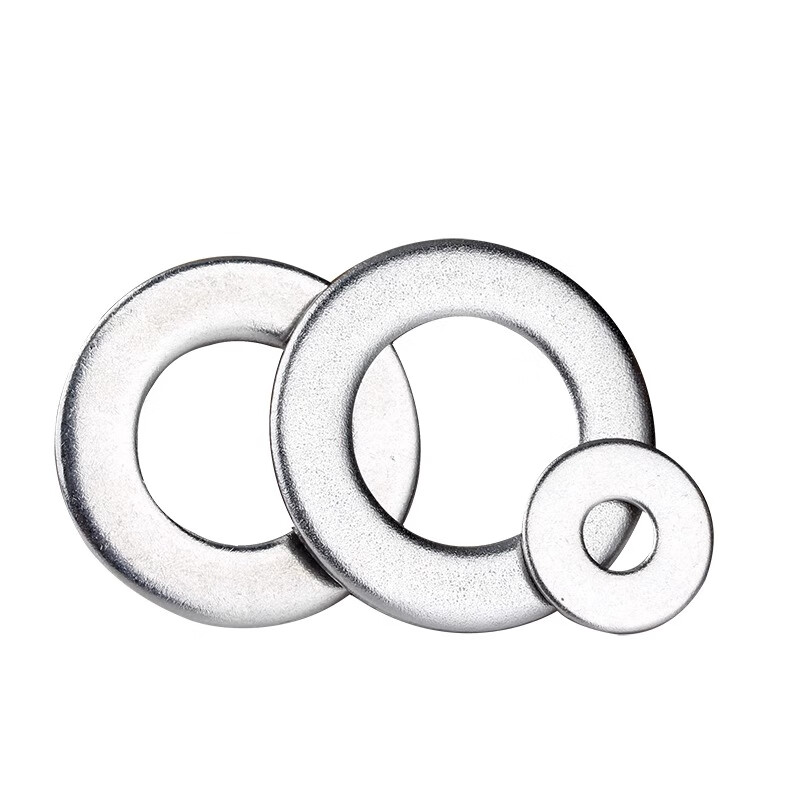Langsiming 304 stainless steel flat washer enlarged thickened washer ultra-thin screw metal meson M3M4M5M6M8M10M12 8*20*1.5 (50 pieces)