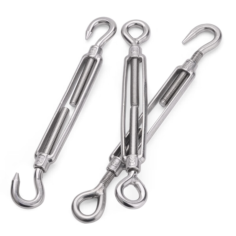 Jinggong (JINGGONG) 304 stainless steel flower basket screw tightener wire rope tensioner wire tightener turnbuckle bolt M5M6-M16 M5 (OU type)