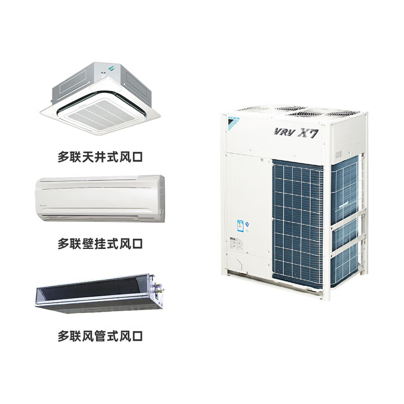 Daikin central air-conditioning multi-split DC variable frequency cooling and heating first-level energy efficiency VRV series RUXYQ14B-14P host machine, second-hand 90% new commercial household one-to-six and one-to-seven RUXYQ14B-14P host machine
