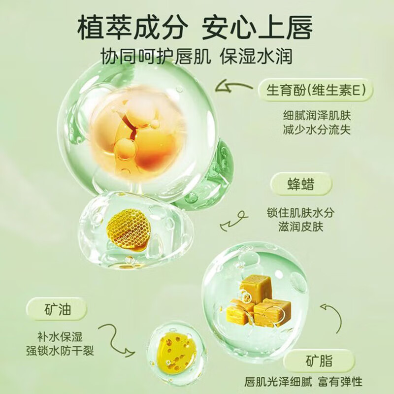 Daimeier Vaseline Hydrating Moisturizing Balm for Women Anti-Drying and Peeling to Remove Dead Skin and Lighten Lip Lines Colorless Lip Mask Link 13 Strawberry + Avocado Lipstick * 2 Fruity Flavor