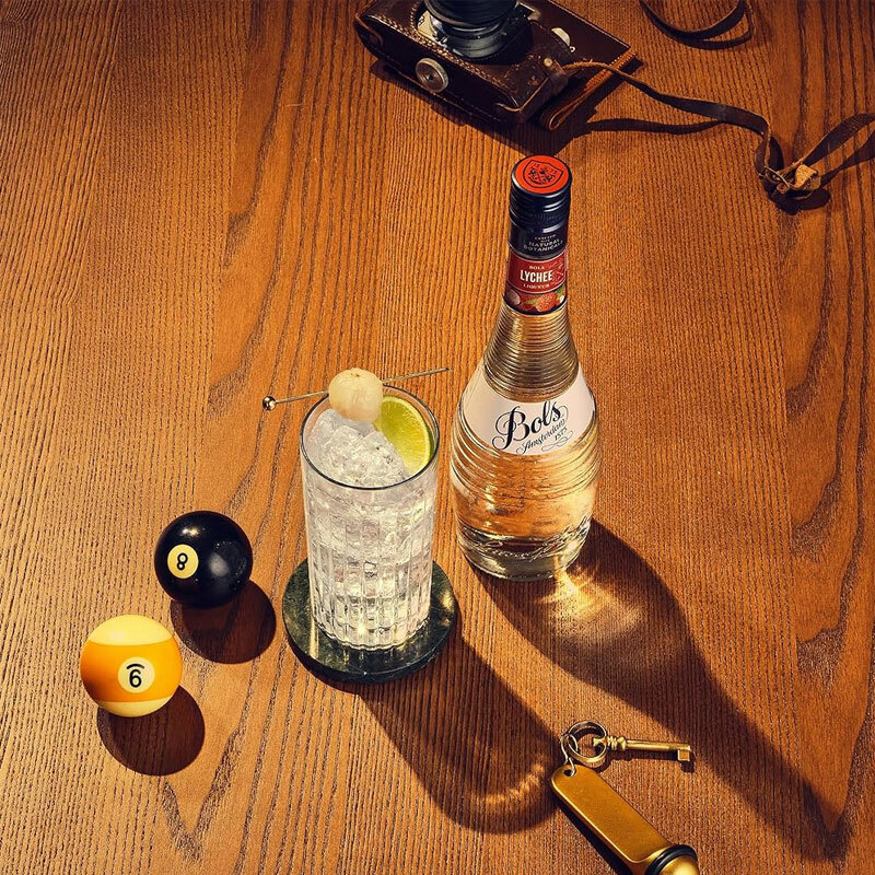 BOLS foreign wine imported from the Netherlands, lychee flavored liqueur 700ml DIY bartending, base wine, prepared wine, baking wine
