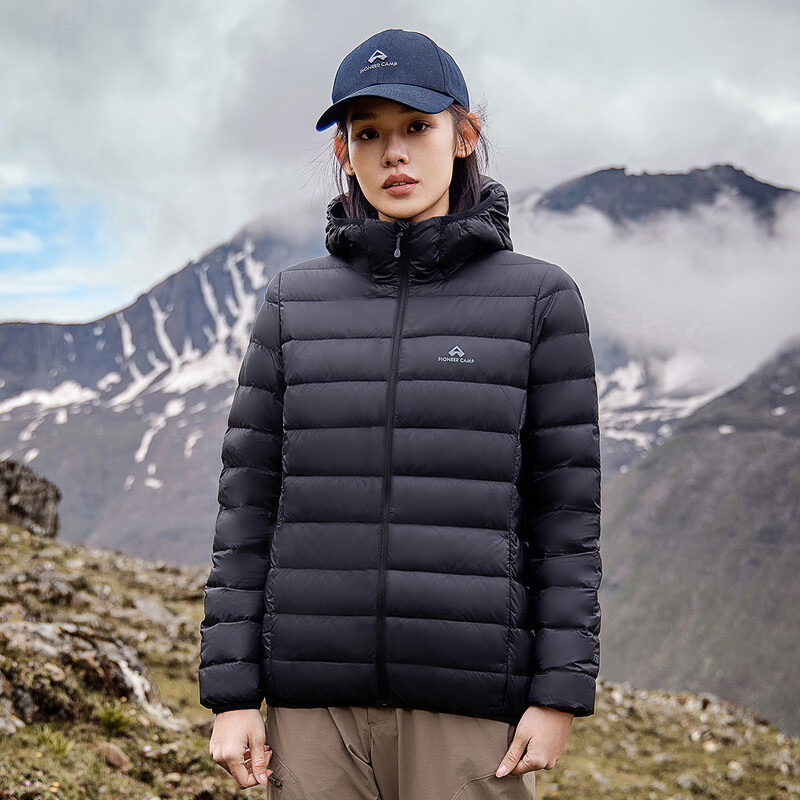 Pathfinder Outdoor Lightweight Down Jacket Duck Down Women's Hooded Jacket Couple Autumn and Winter Warm Mountaineering Clothing Hiking Tops