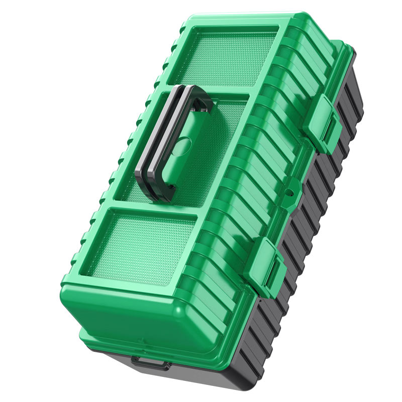 LAOA old A three-layer tool box plastic multi-functional folding electrician storage box 17 inches LA109517