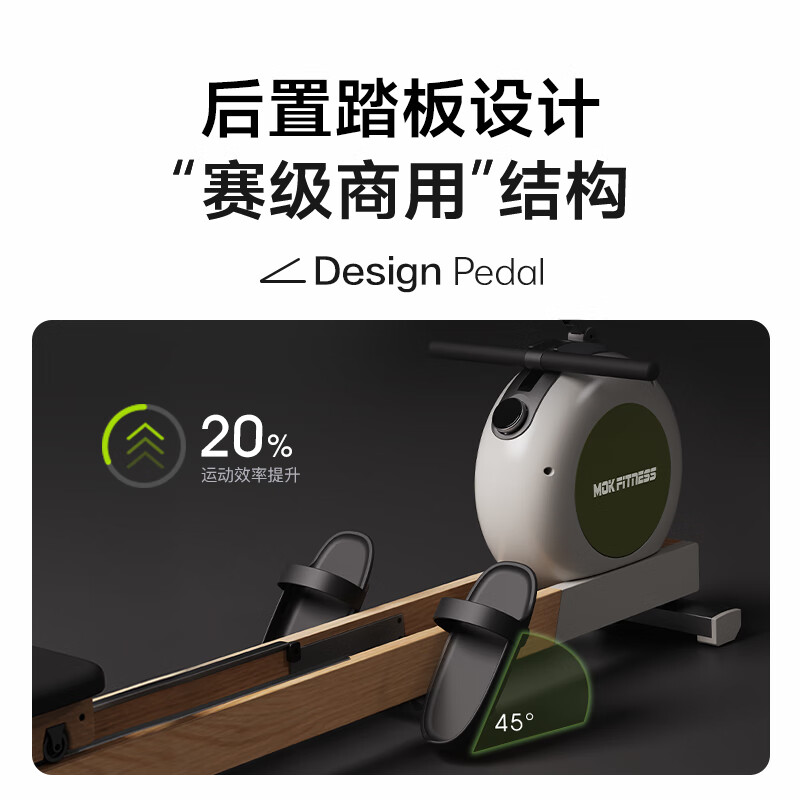 MOKFITNESSMOK (Mok)-K10 magnetic resistance silent rowing machine home smart folding rowing machine K10ES Lingjing black flagship version