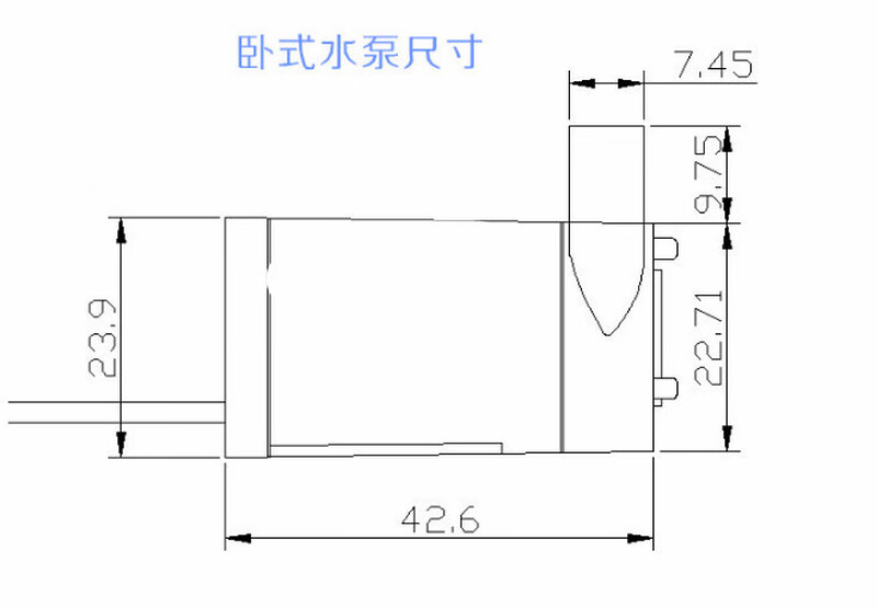 Small water pump DC motor horizontal DC5V power supply suitable for Arduino/51/STM32L9110 independent small water pump
