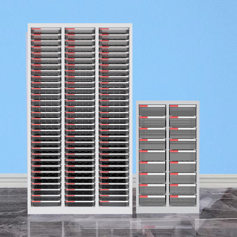 Kaiyuan large 33 drawer three-column with door A4 parts cabinet drawer-type item cabinet file bill classification storage cabinet KY-LJG56