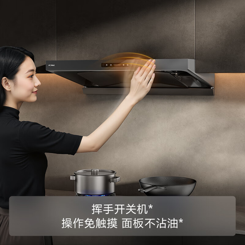 FOTILE HE1-G Butterfly Wing European Top Suction 29 Air Volume Easy to Clean Recommended Stove 03-TEK20 Extraction Range Hood Home Kitchen Trade-In