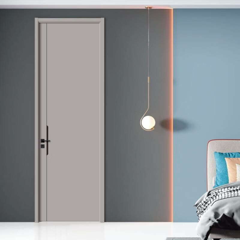 Factory direct sales 2025 new wooden door bedroom door interior door multi-layer solid wood door silent suit door ready-made door single door leaf does not include door cover