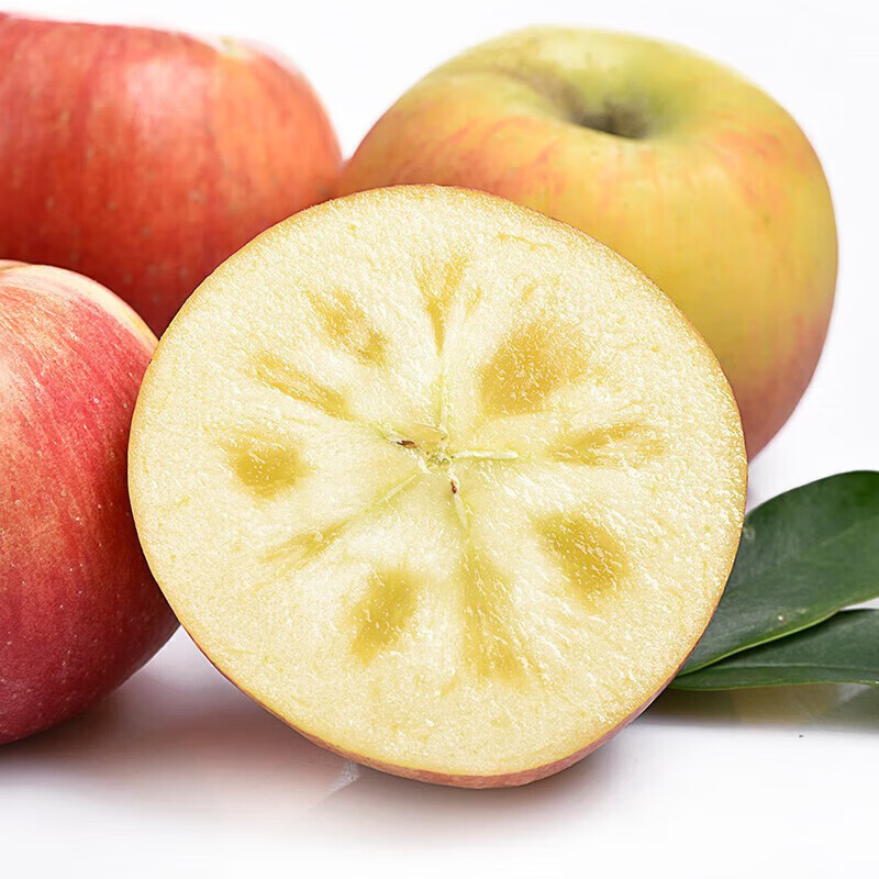 Dongdong Farm exclusively supplies authentic Xinjiang Aksu apples, seasonal fresh rock candy heart apples, Fuji apples, 9 catties in box, single fruit 65-70mm