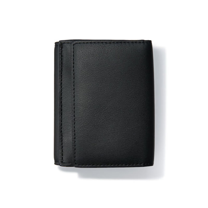MUJI uses plant-based fabrics tri-fold wallet EHA10A3S black NONE