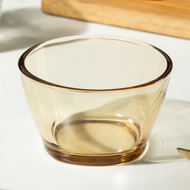 MAXCOOK high borosilicate glass bowl, heat-resistant glass bowl, soup bowl, instant noodle bowl, 920ml amber medium size MCFT6654