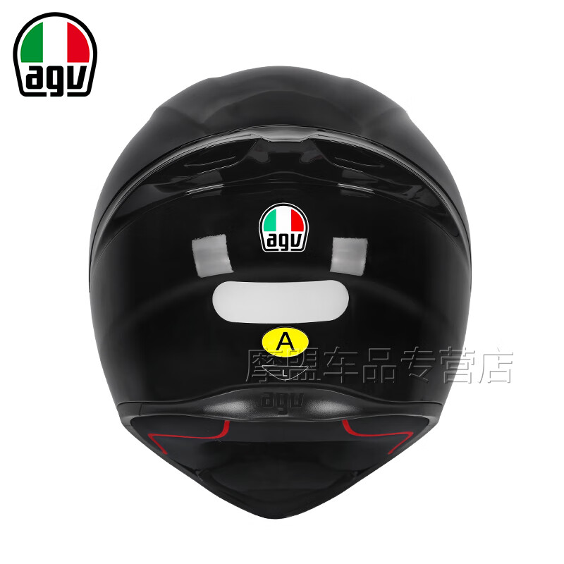 AGV K1 S helmet motorcycle motorcycle full-face wide-angle ventilated all-season lightweight cycling and running helmet for men and women new 3C certification shipped from Jingdong warehouse BLACK bright black L (57-58 head circumference recommended)