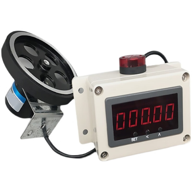 Ouhuayuan meter counter electronic digital display high-precision roller automatic induction coder industrial encoder length measurement instrument large screen double wheel
