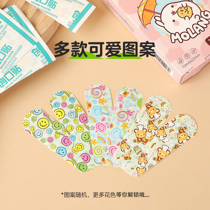 Haishi Hainuo Cute Rabbit IP Cartoon Band-Aid for Children 50 Pieces Cute Breathable Hemostasis Baby Waterproof Band-Aid