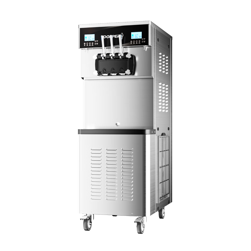 Donper soft ice cream machine commercial ice cream machine cone machine ice cream powder milk syrup can be used fully automatic milk tea shop vertical ice cream machine XMC820