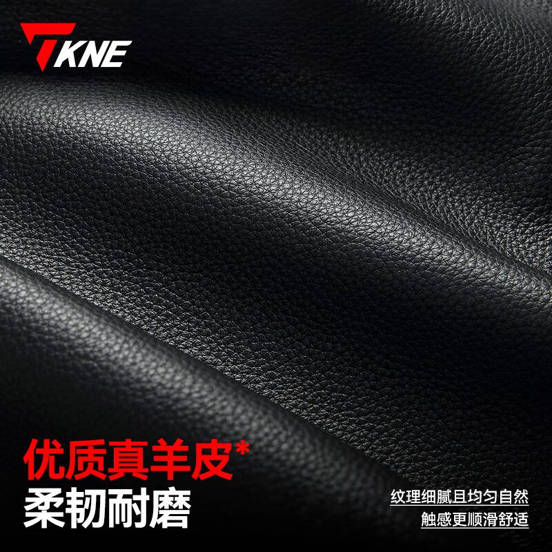 TKNE autumn and winter motorcycle gloves windproof and warm sheepskin retro KP10/brown winter style-velvet XL