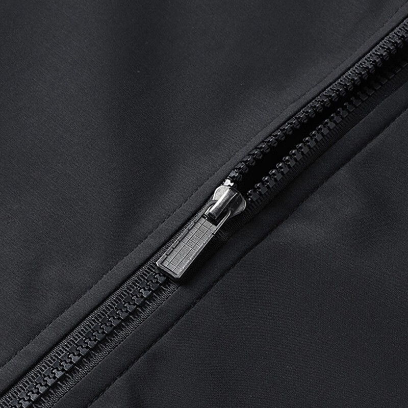 Pierre Cardin Jacket Men's Autumn and Winter Business Casual Stand Collar Large Size Thickened Warm Jacket Black Cotton XL