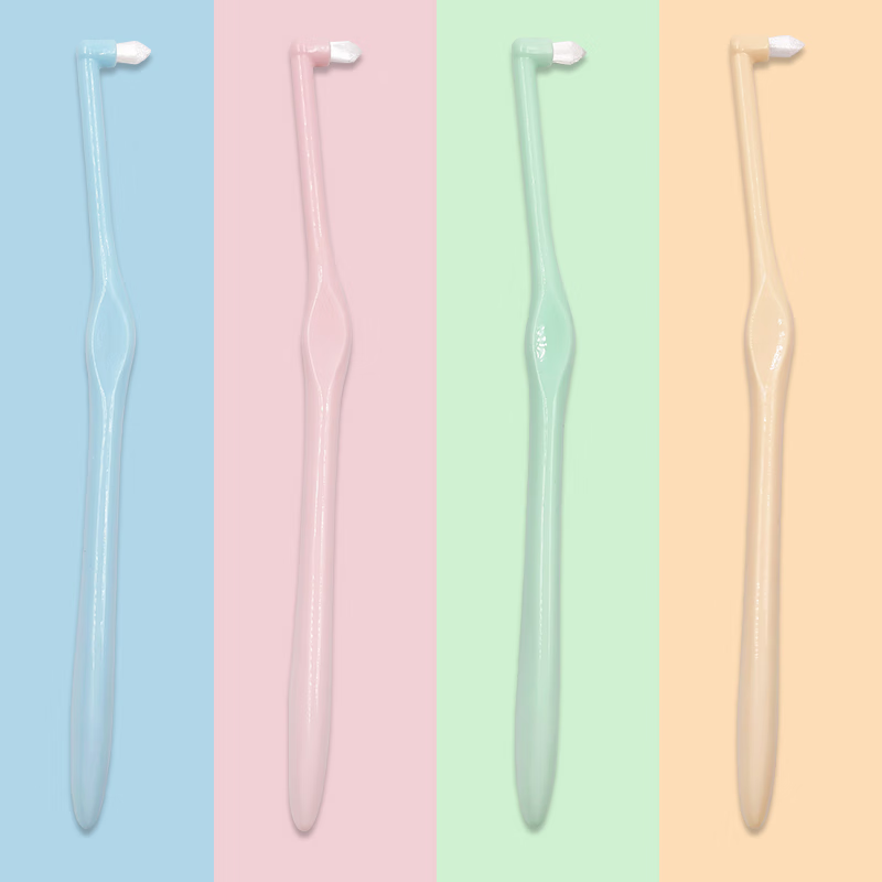 Ci Medical imported cat pet puppy toothbrush care small head details toothbrush to remove bad breath soft bristles for cleaning between teeth 4 pack