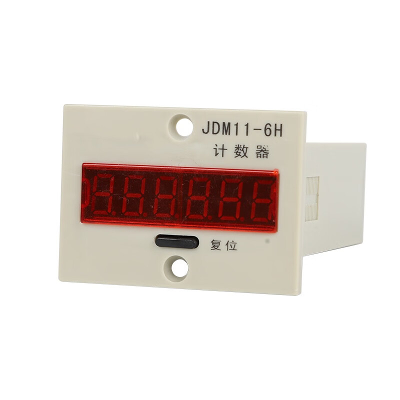 Ouhuayuan JDM11-6H electronic cumulative counter AC220V AC36V DC24V power outage memory 4-pin counting DC12V power supply DC12V non-electric contact counting