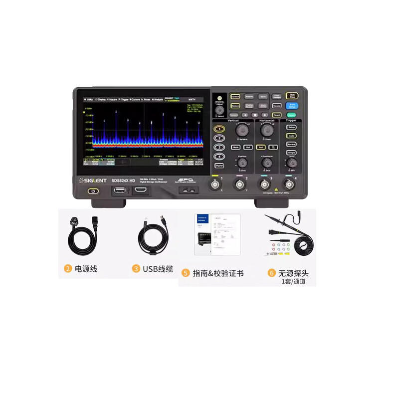 Kezitu siglent Dingyang digital oscilloscope SDS804/812/824XHD dual/four channel 12bit high resolution SDS822XHD free PP215