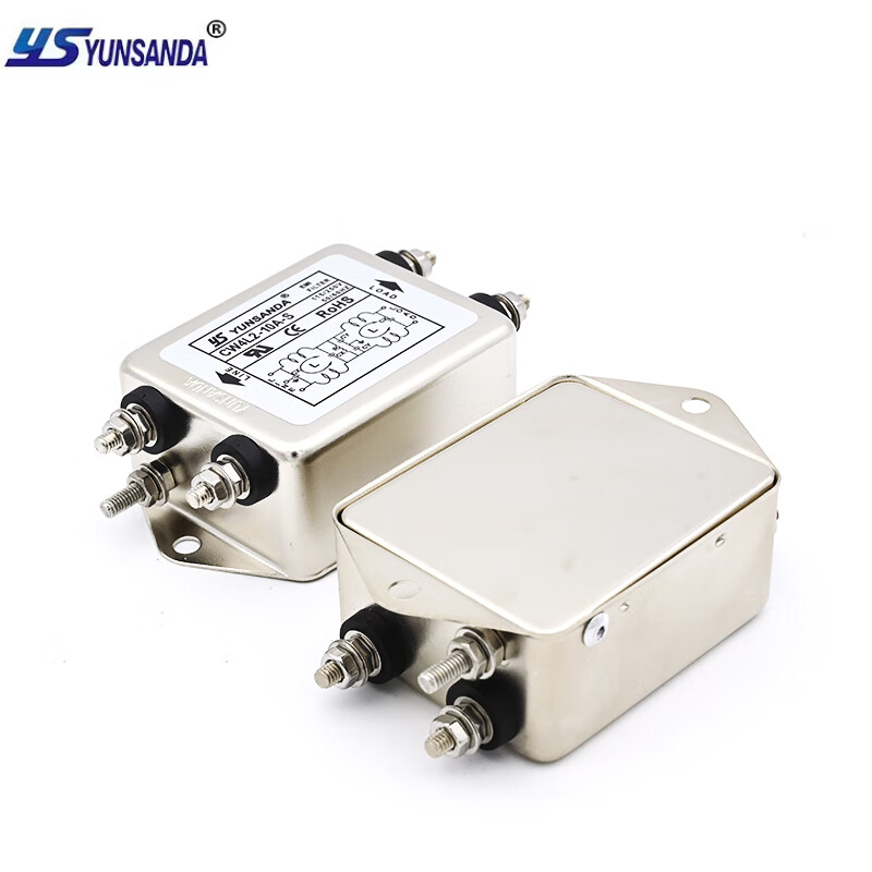 YUNSANDA single-phase 220v AC electromagnetic interference purifier EMI power filter CW4L2-10A-S (004) CW4L2-10A-S single-phase 220V filter