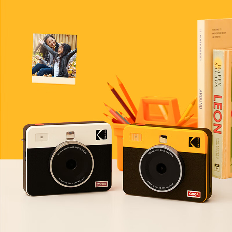 KODAK MiniShot3 Retro instant camera, one-time imaging camera, retro photo printing, portable mobile phone photo printing, holiday wedding and birthday gift