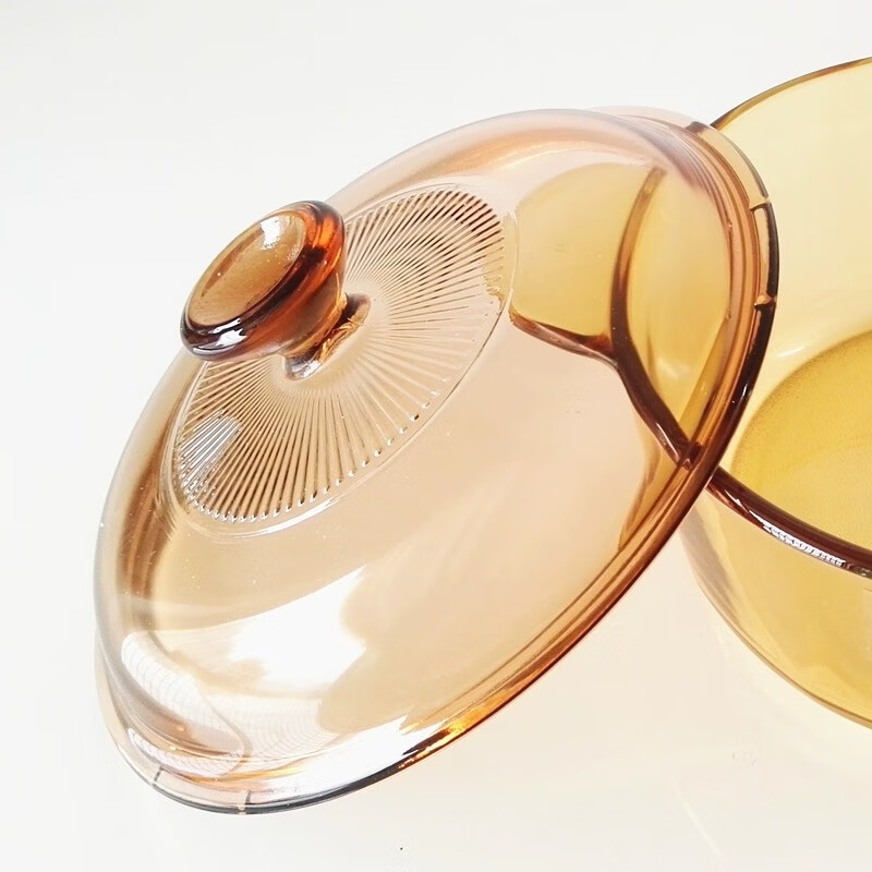 Corning Jingcai original glass pot lid 2.25 1.25 1.5 3.5 5L lid household transparent glass pot lid accessories 1.5L pot lid | Pot mouth diameter 17.5cm
