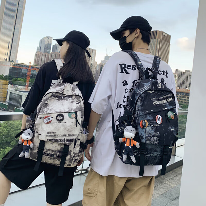 Viney school bag for boys and girls, junior high school, high school student backpack, large capacity backpack, travel laptop bag