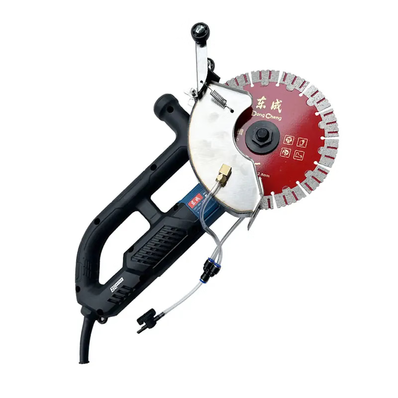 Dongcheng Dongcheng brushless 195 slotting machine high-power cutting machine water and electricity slotting installation concrete cutting machine angle grinder Z1R-FF-156 brush motor standard