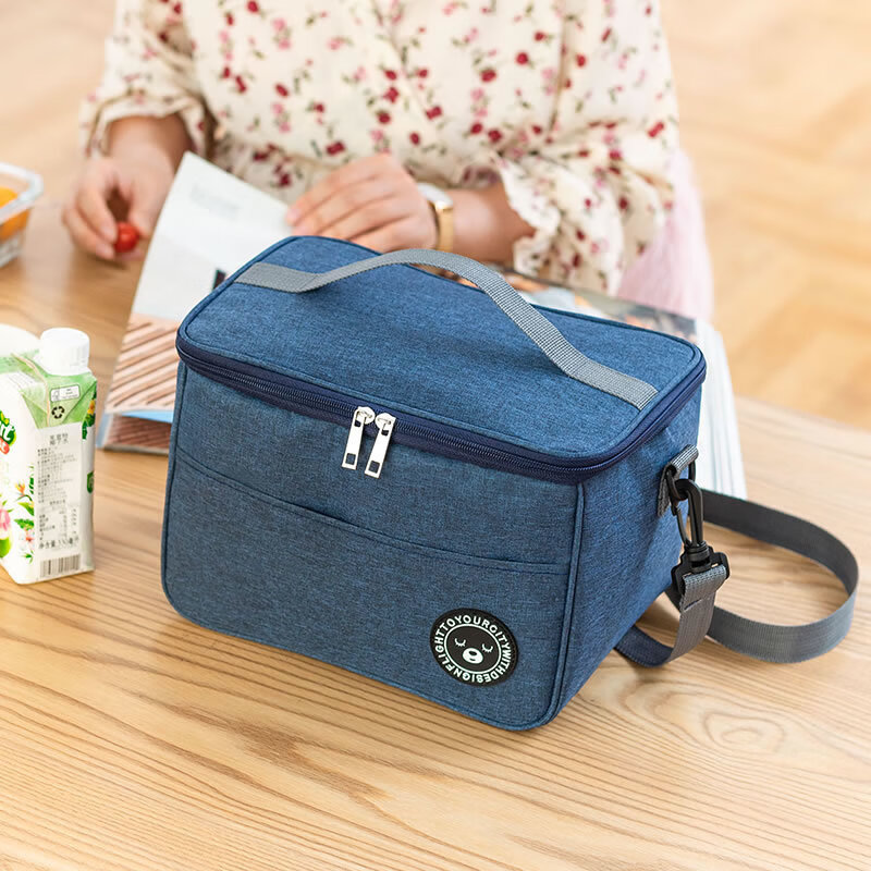 Zhangu refrigerated bag, portable cold storage, extra thick insulation bag, frozen lunch box bag, lunch box bag, outdoor insulated box, commercial stall bag, navy small size