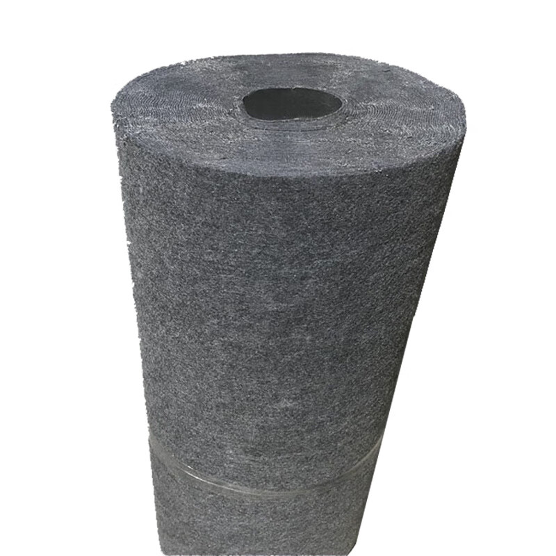 PE anti-leakage film oil-absorbing blanket floor wear-resistant, trampling-resistant and non-slip workshop corridor liquid-absorbing water blanket oil-absorbing felt industry PE anti-leakage 90cm*30m_roll_3-4mm thick