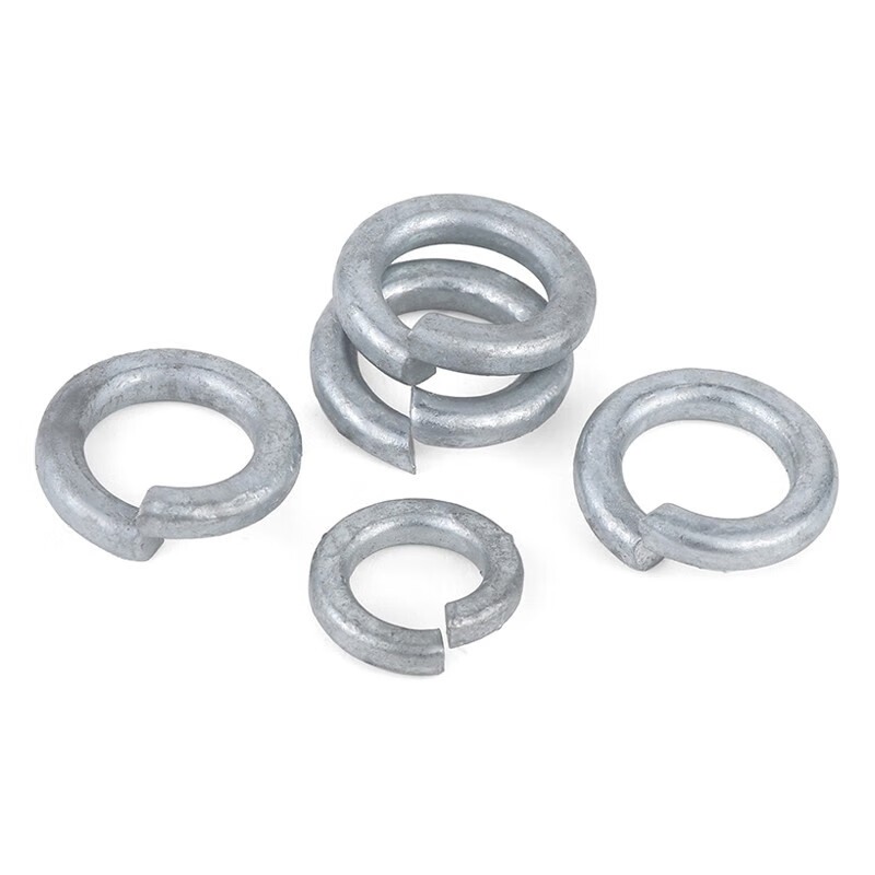 JINGGONG Grade 8.8 hot-dip galvanized spring washer hot-dip galvanized spring washer elastic washer M8/10/12/14/16/20 M10 (200 pieces)
