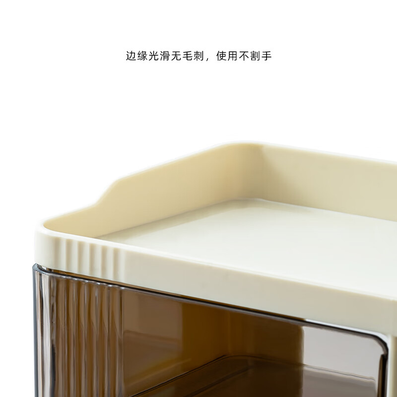 The best products of the times, oblique insertion pen holder storage box, office student desktop marker pen and stationery storage, multi-functional creative pen box, large capacity pen holder, children, boys and girls, good-looking, creamy yellow, oblique insertion drawer pen holder