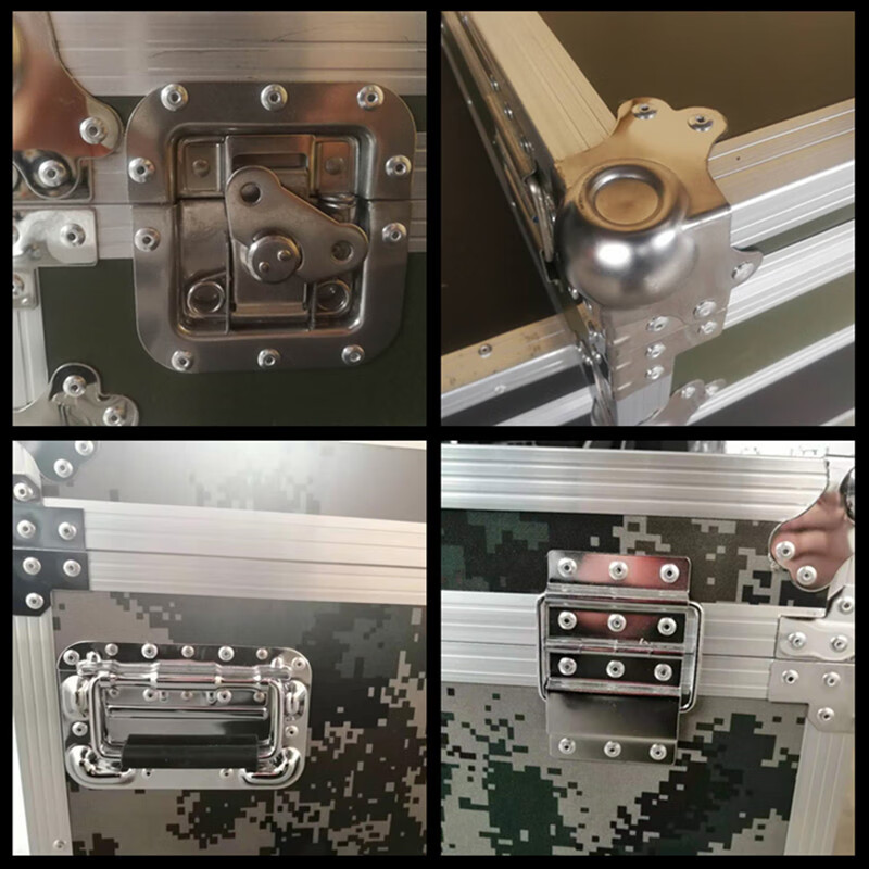 Jingsheng Fengbo camouflage aluminum alloy material box aviation instrument equipment box material storage box tool equipment storage box transportation turnover box can be customized 1580*810*670MM
