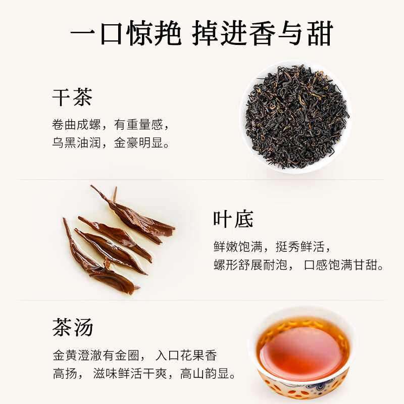 Keemun Black Tea Official Flagship Store 2025 New Tea Special Grade Authentic High-end Tea for Yourself to Drink as a Gift to Your Elder Parents Qihong Xiangsnail 200g (Special Grade/First Class)