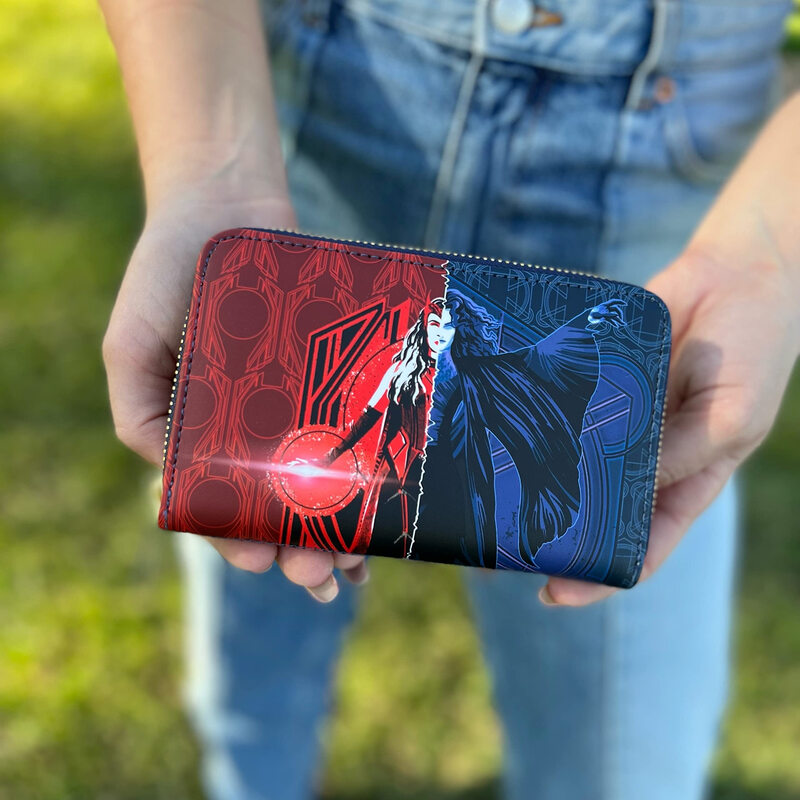 Loungefly wallet unisex PVC material wallet zipper multi-color