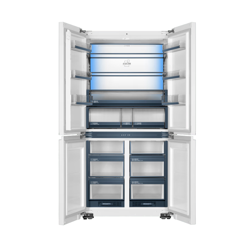 Haier Heyue refrigerator 625 liters BCD-625WLHTD2BW4U1 ultra-thin zero-embedded cross-door household large capacity BCD-625WLHTD2BW4U1 Yunfubai