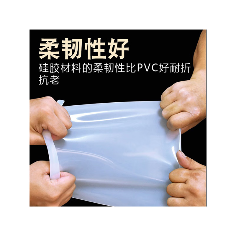 Zhuoji High Temperature Resistant Silicone Mat Transparent Anti-Slip Cuttable Adhesive Backed Silicone Plate Thin Layer Chromatography Super Soft Waterproof Processing Customized 500mmx500mmx1mm White No Adhesive