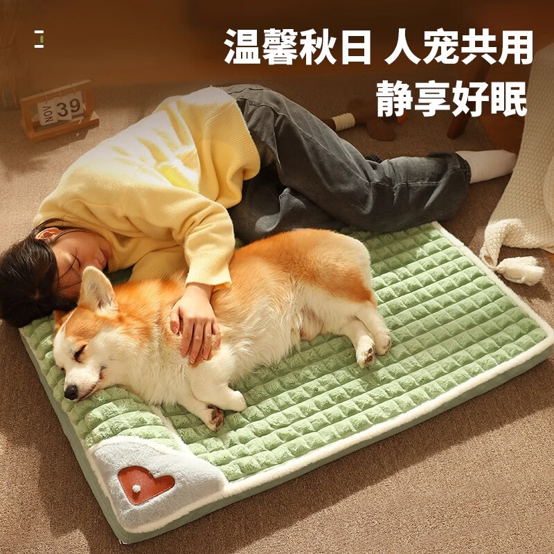Licheers dog mat kennel sleeping mat cat blanket autumn and winter sleeping mat pet nest soft cushion L size