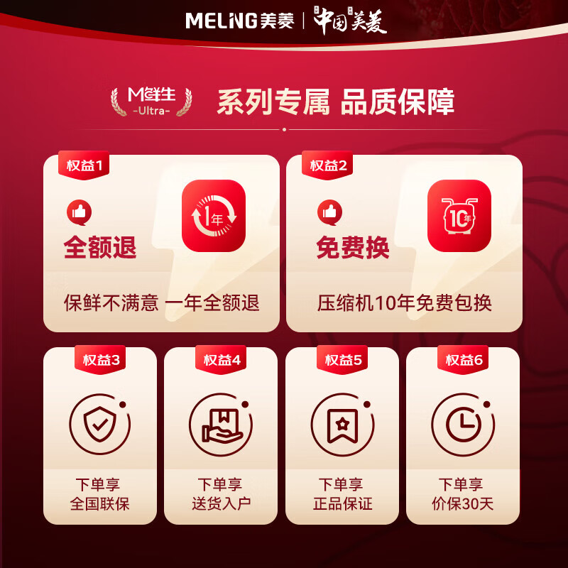 MeiLing M Fresh 570-liter cross-door refrigerator constant temperature fresh frozen ultra-thin embedded dual system bottom cooling first-class energy efficiency glass panel gray BCD-570WQ7S national subsidy