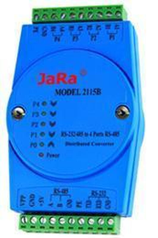Jierui RS485 distributor network hub JARA 2115B 1 way in 4 ways out Win10