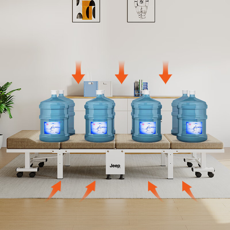 JEEP folding bed nap bed single bed office nap bed 40% off coconut palm sponge bed companion bed wooden bed 80cm