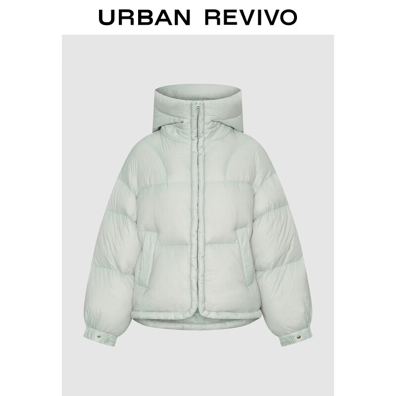 UR2025 new winter women's simple casual quilted hooded loose down jacket UYL150074