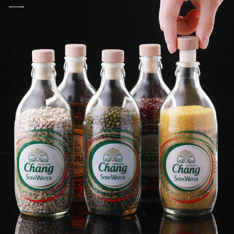 Xinfu bag wine bottle stopper Moutai wine bottle sealing stopper bottle stopper set red wine beer bottle sealing cap opener bead remover wooden stopper 1 pack