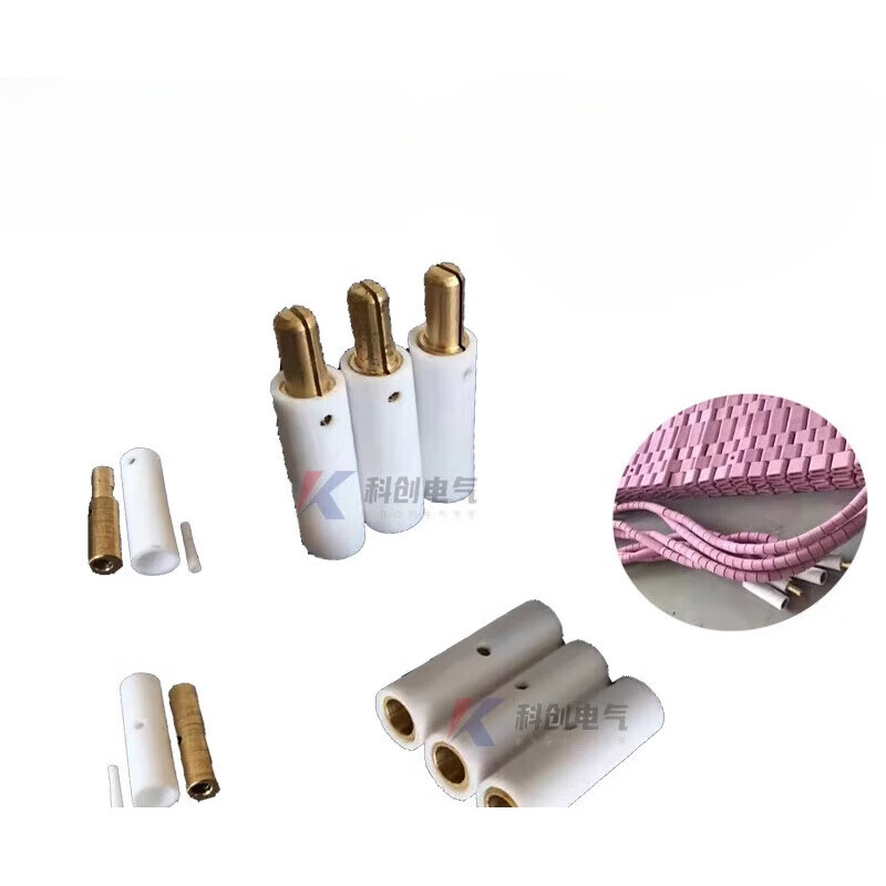 LCD track heater special plug high power male and female connector ceramic heating rope plug quick copper connection set unit price