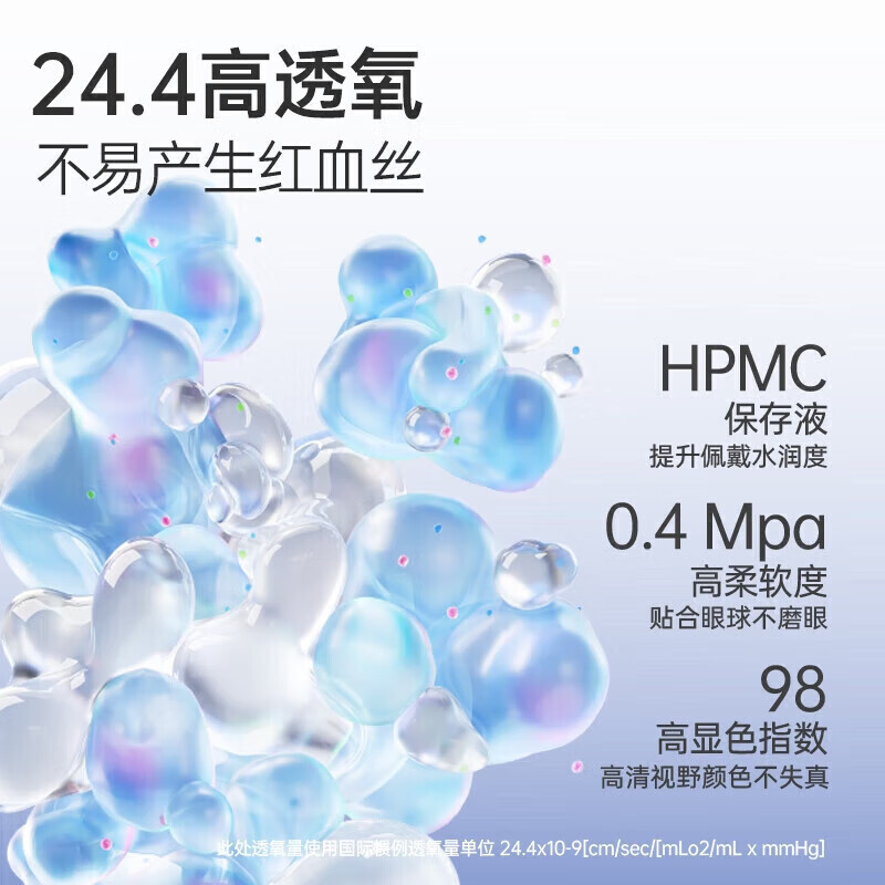 Kerala Soft Light Anti-Blue Light Double Anti-Color Contact Lenses Daily Disposable Women's Myopic Color Contact Lenses 10 Pieces Glass Sugar Brown 0 Degree