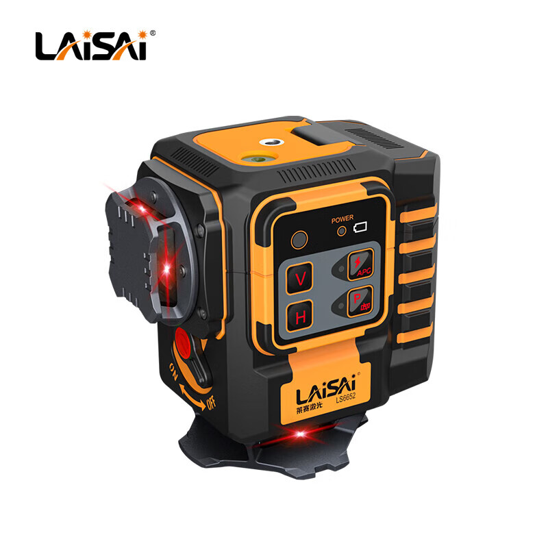 Laser Laser Level 12-line wall-mounted floor meter LSG6652 green light red light infrared high-precision and high-brightness laser LS6652 red light 12-line standard