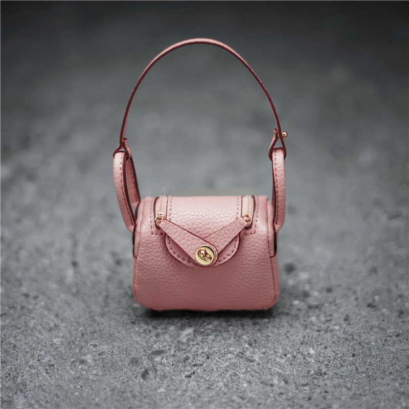 New mini mini bag key bag creative girls retro shell bag mini Lindy bag Kelly headphone bag pink mini Lindy bag